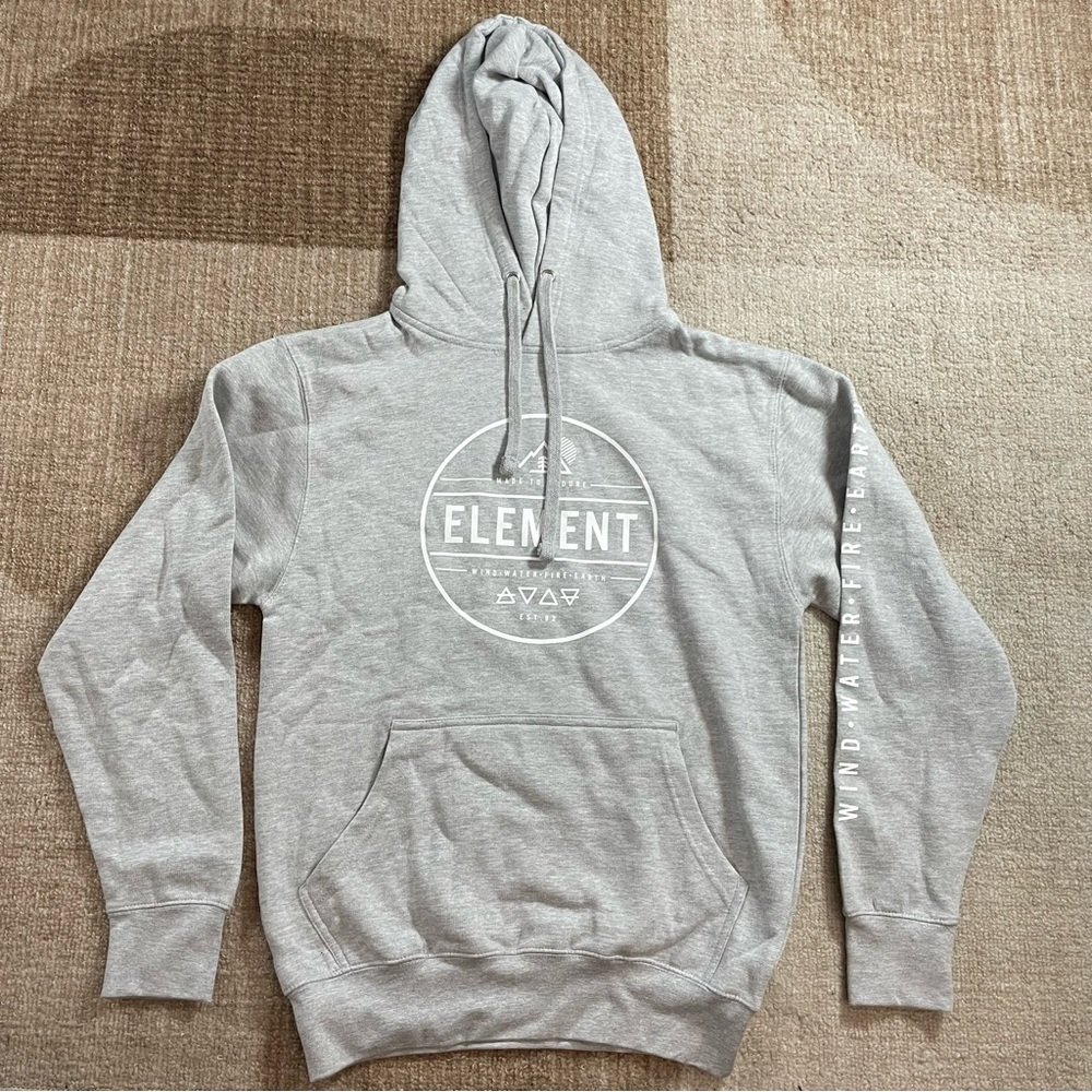 New Element Heather Gray Wind Water Fire Earth Sweatshirt Hoodie